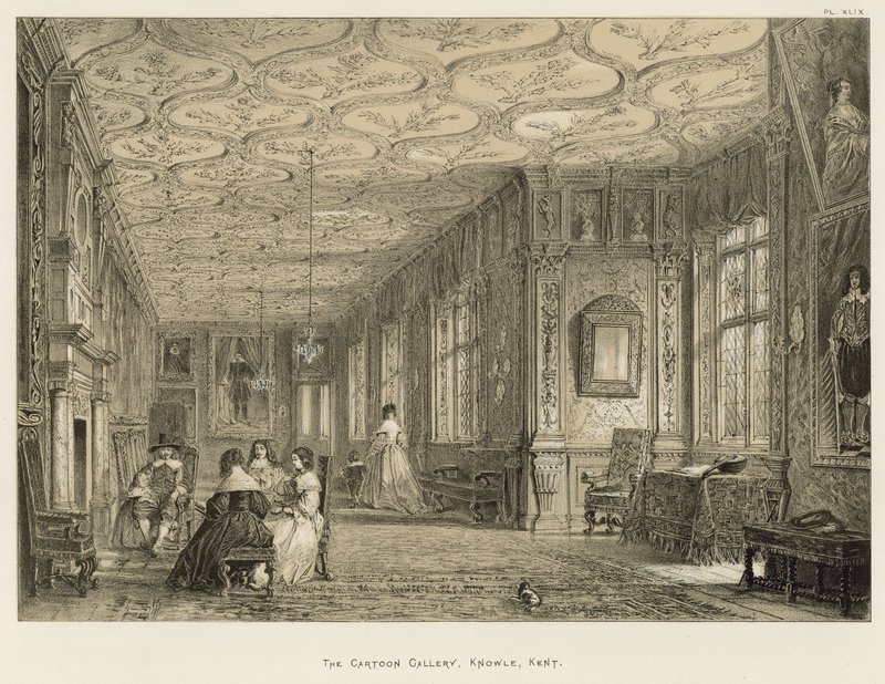 The Cartoon Gallery, Knowle, Kent by Joseph Nash
