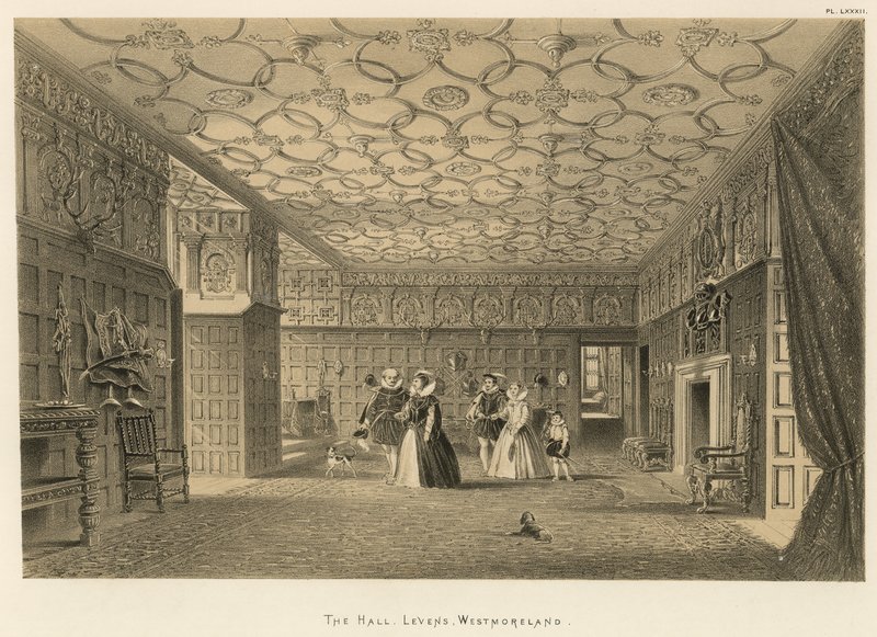The Hall, Levens, Westmoreland by Joseph Nash
