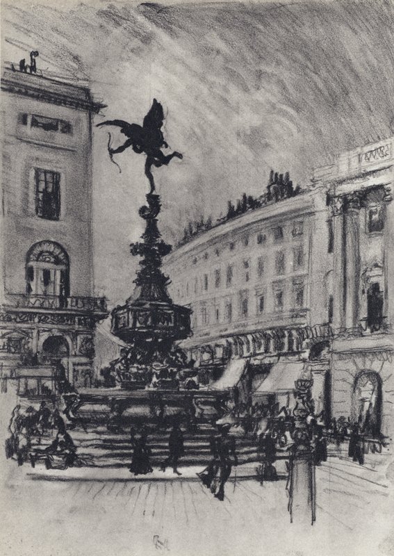 Piccadilly Circus by Joseph Pennell