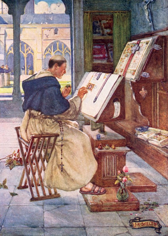 Medieval scribe by Joseph Ratcliffe Skelton