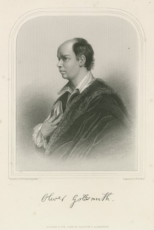 Oliver Goldsmith, Anglo-Irish author by Joshua Reynolds
