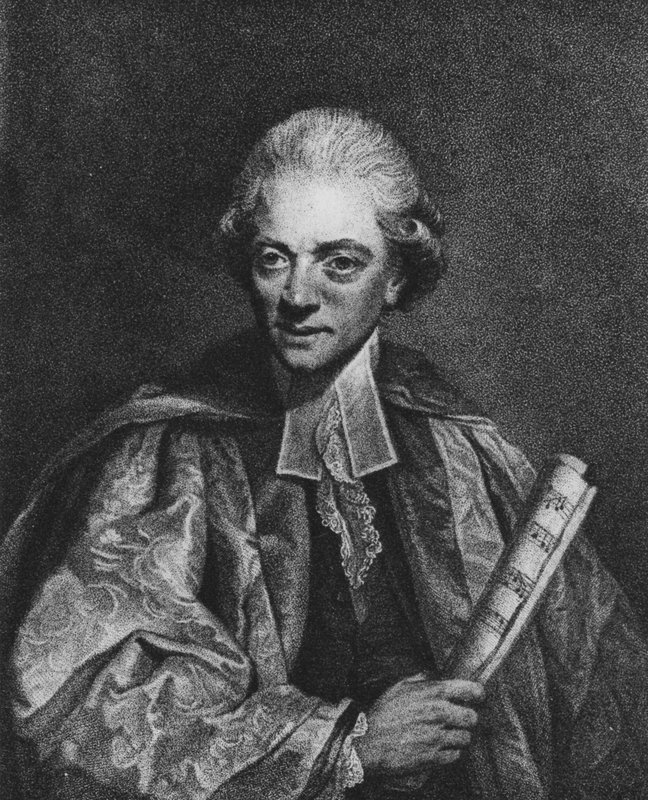 Dr Charles Burney (litho) by Joshua (after) Reynolds
