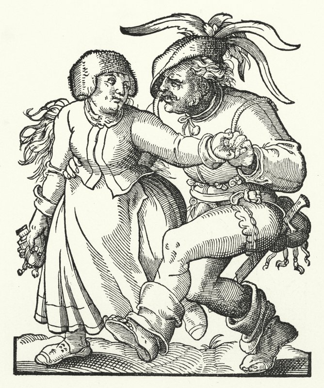 Peasants Dancing by Jost (after) Amman