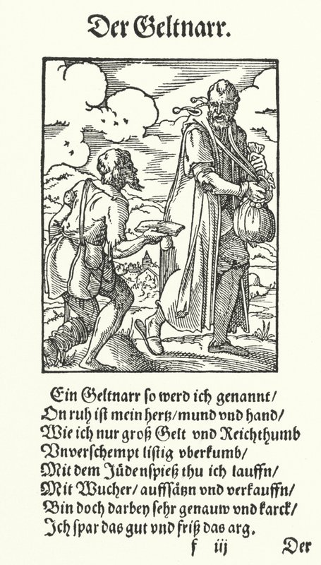 The Avaricious Fool by Jost (after) Amman