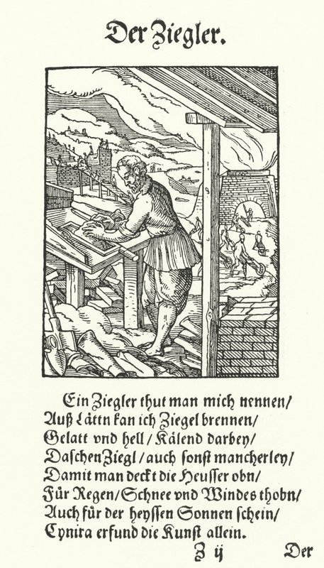 The Brickmaker by Jost (after) Amman