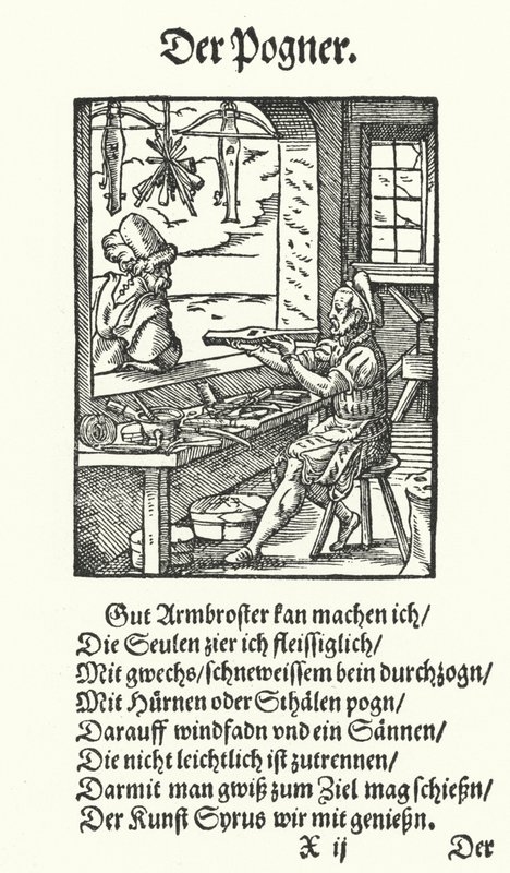 The Crossbow Maker by Jost (after) Amman
