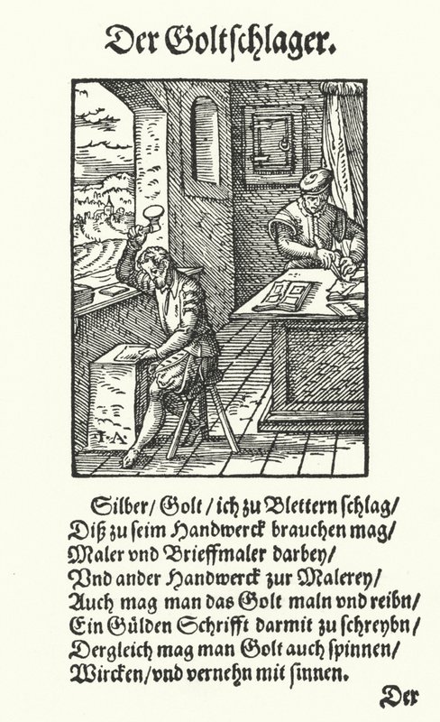 The Goldbeater by Jost (after) Amman