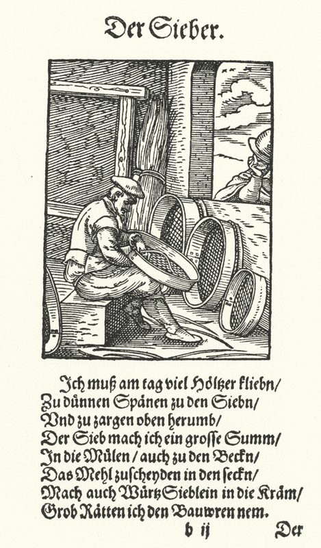 The Sieve Maker by Jost (after) Amman