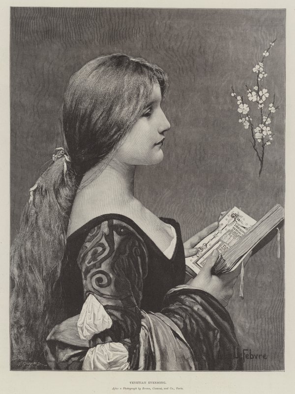 Venetian Evensong by Jules Joseph Lefebvre