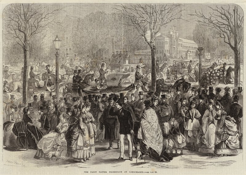 The Paris Easter Promenade at Longchamps by Jules Pelcoq