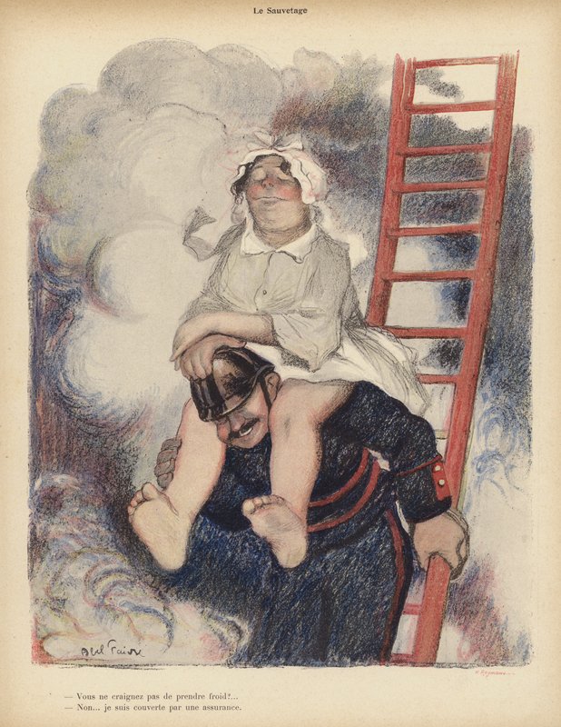 The Rescue by Jules Abel Faivre