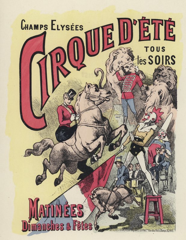 Circus poster by Jules Arsene (after) Garnier