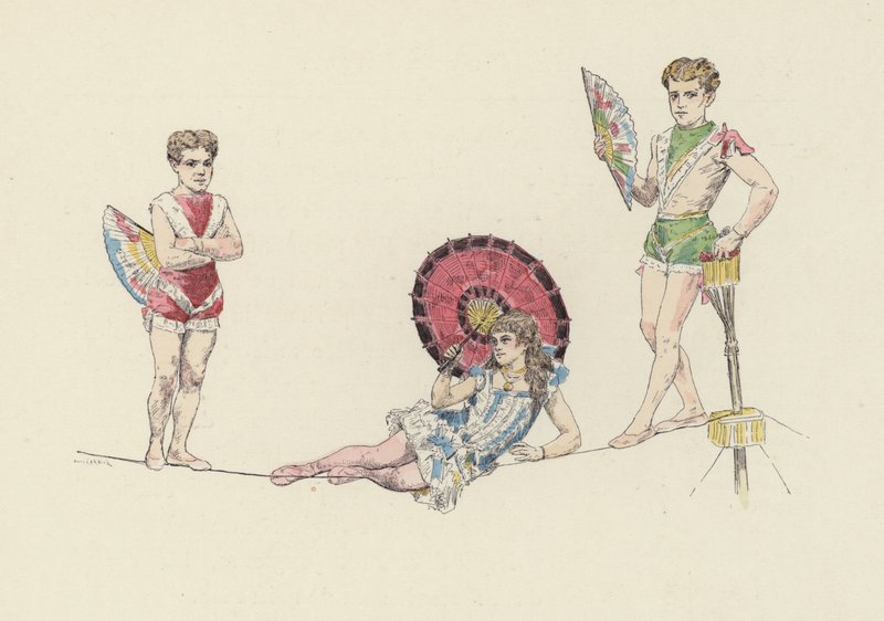 Tightrope artists by Jules Arsene (after) Garnier