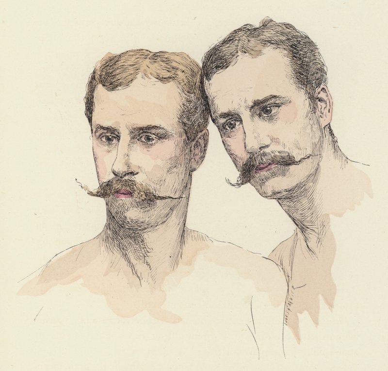 Two Male Gymnasts by Jules Arsene after Garnier