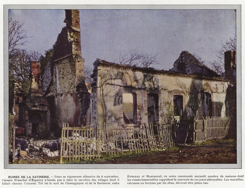 Ruins of the Savinerie by Jules Gervais Courtellemont