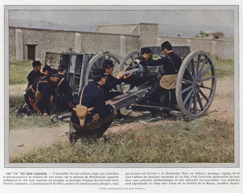 A 75 and Its Caisson by Jules Gervais Courtellemont