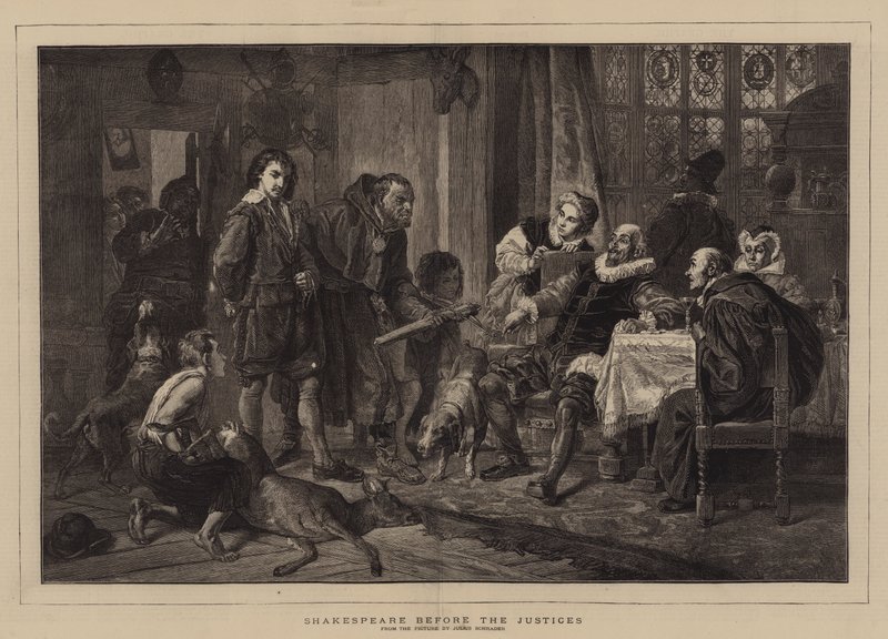 Shakespeare before the Justices by Julius Friedrich Anton Schrader