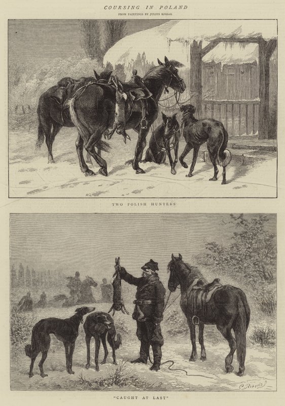 Coursing in Poland by Juliusz Fortunat Kossak