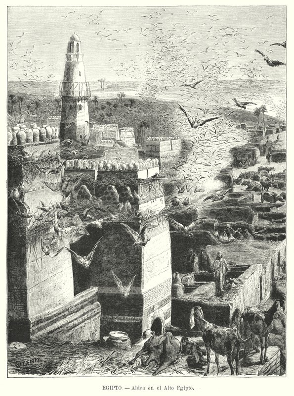 Village in Upper Egypt by Karl Wilhelm Gentz
