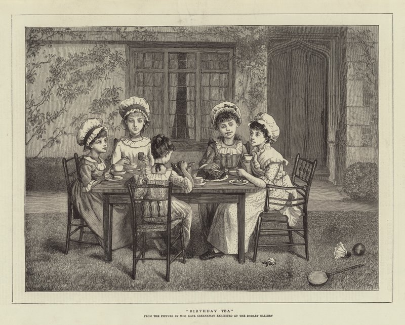 Birthday Tea by Kate Greenaway