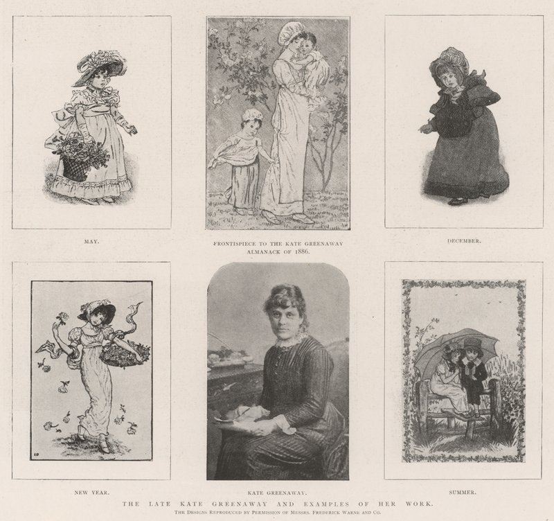 The late Kate Greenaway and Examples of her Work by Kate Greenaway