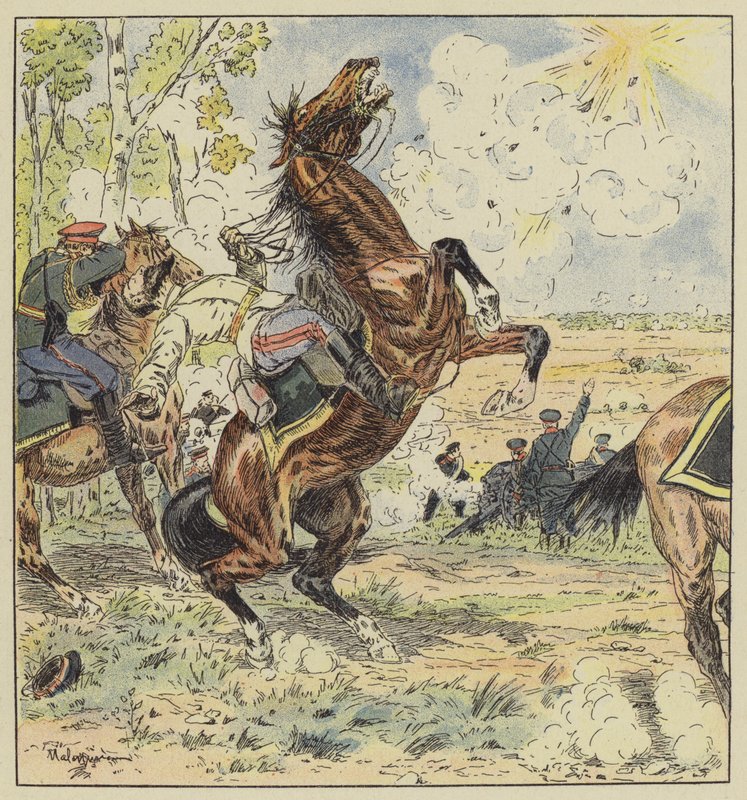 Death of General Keller by L. Malespine