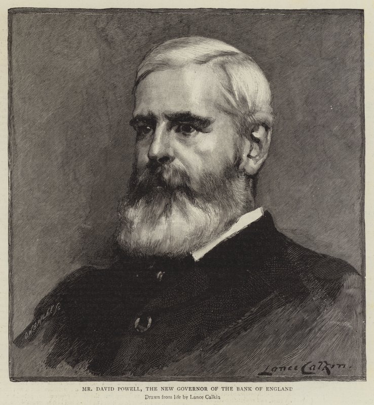 Mr David Powell, the New Governor of the Bank of England by Lance Calkin