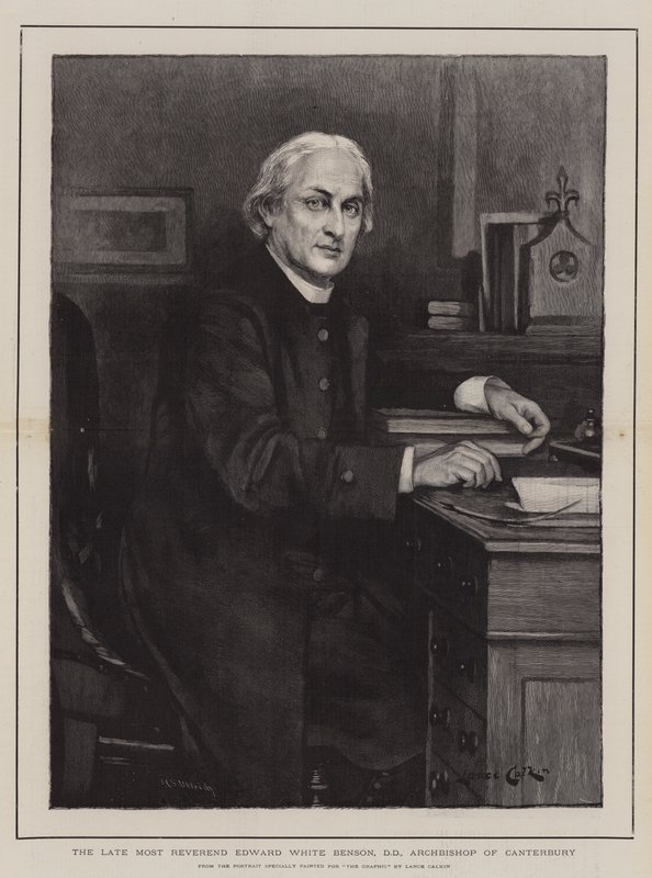 The Late Most Reverend Edward White Benson, Archbishop of Canterbury by Lance Calkin