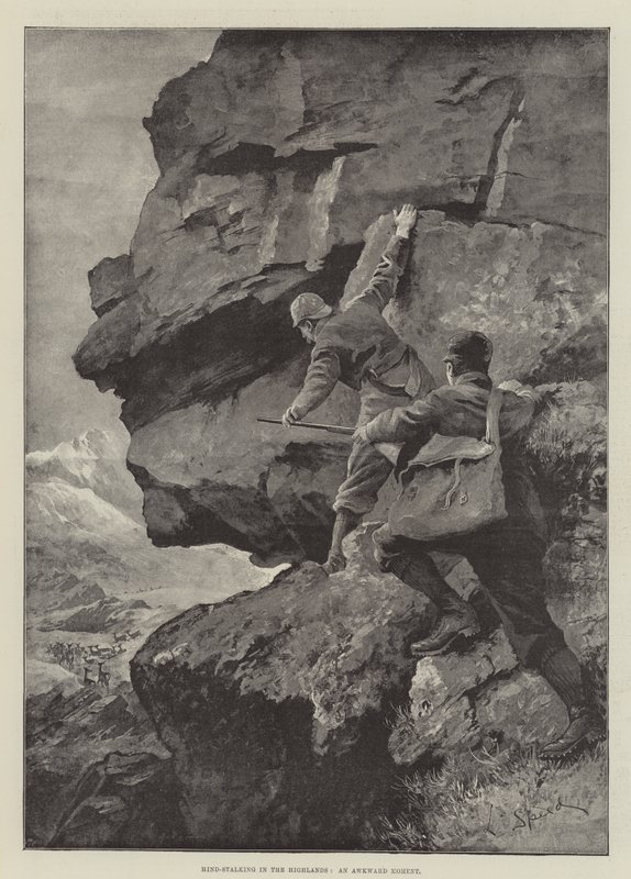 Hind-Stalking in the Highlands, an Awkward Moment by Lancelot Speed