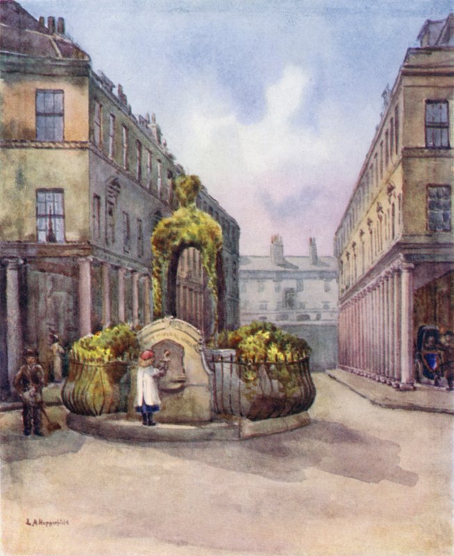 Bath Street and Mineral Water Fountain by Laura Annie Happerfield