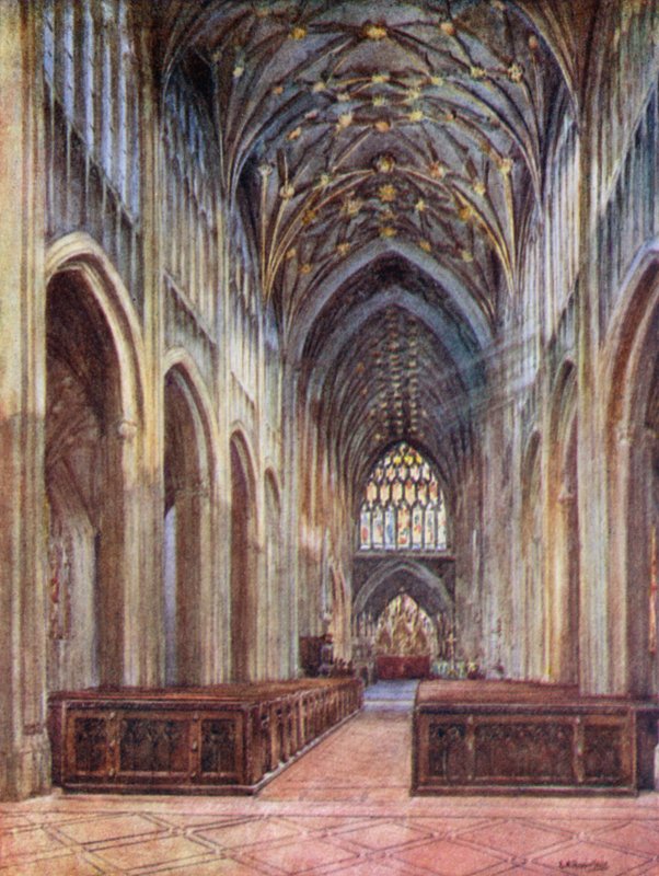 St Mary Redcliffe, looking East by Laura Annie Happerfield