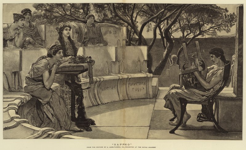 Sappho by Lawrence Alma Tadema