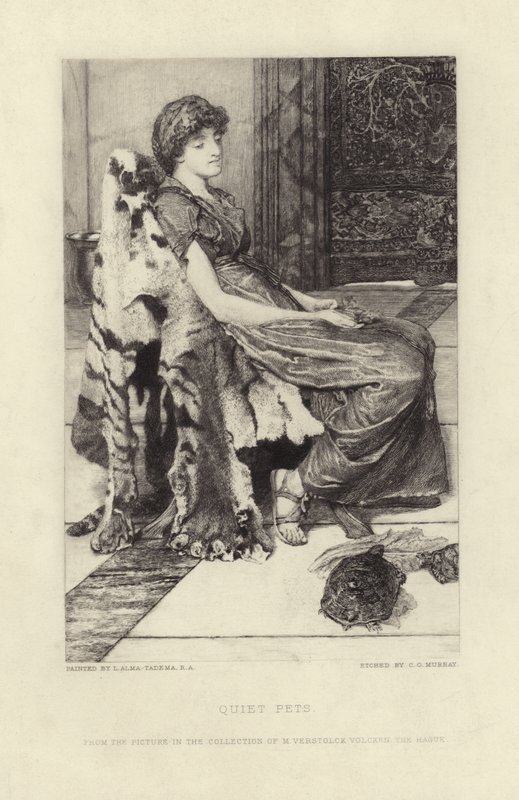 Quiet Pets by Lawrence Alma Tadema