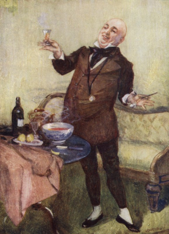 Mr. Micawber in His Element by Leonard Raven Hill