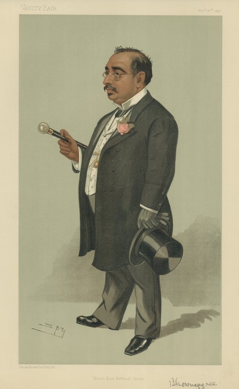 Mr Mancherjee Merwanjee Bhownagree by Leslie Matthew Ward