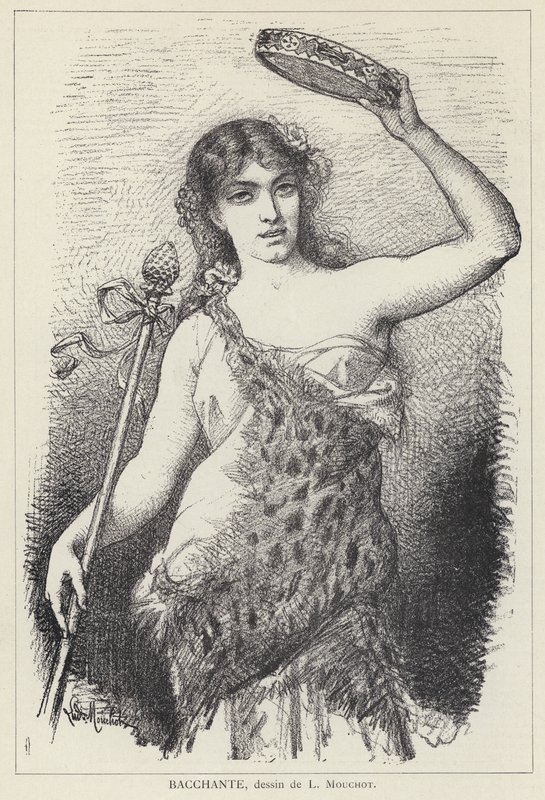 Bacchante by Louis Claude Mouchot
