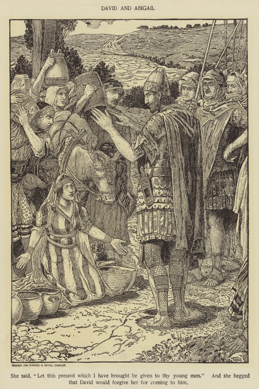 David and Abigail by Louis John Rhead