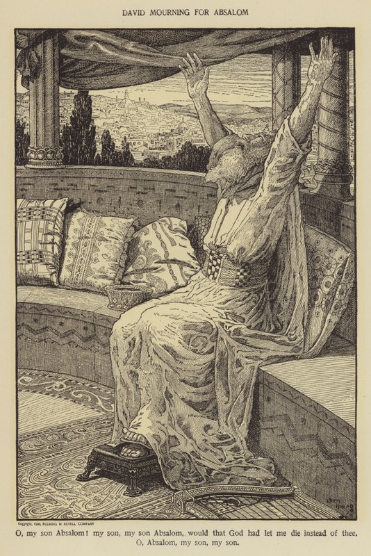 David mourning for Absalom by Louis John Rhead