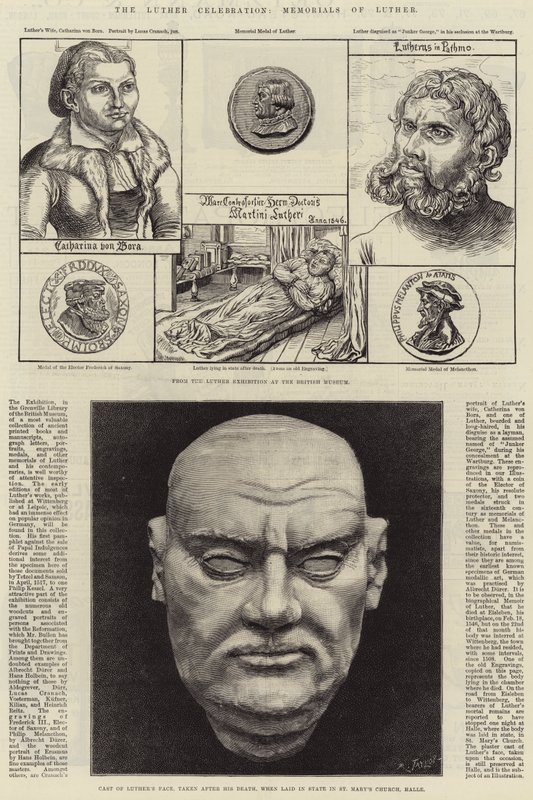 The Luther Celebration, Memorials of Luther by Lucas Cranach the Younger