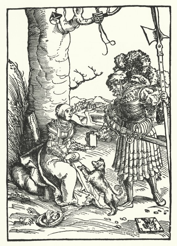 David and Abigail by Lucas the Elder (after) Cranach