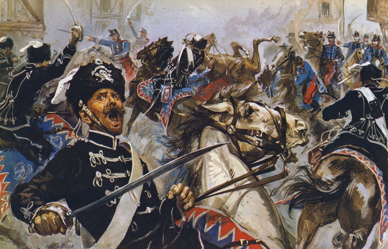 German Black Hussars by Luis Arcas Brauner
