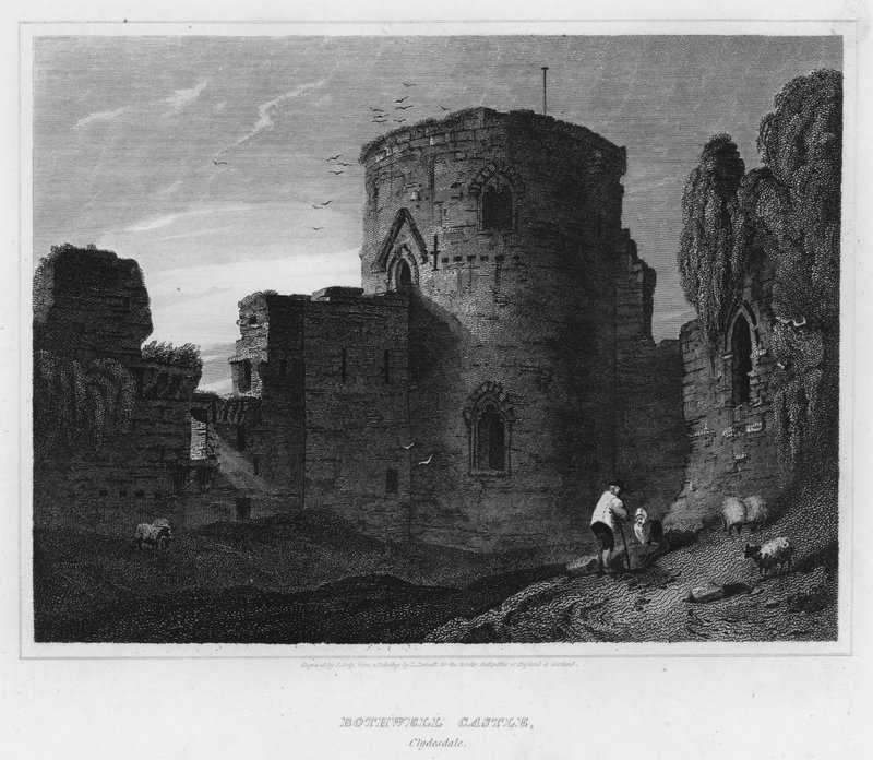 Bothwell Castle, Clydesdale (engraving) by Luke (after) Clennell
