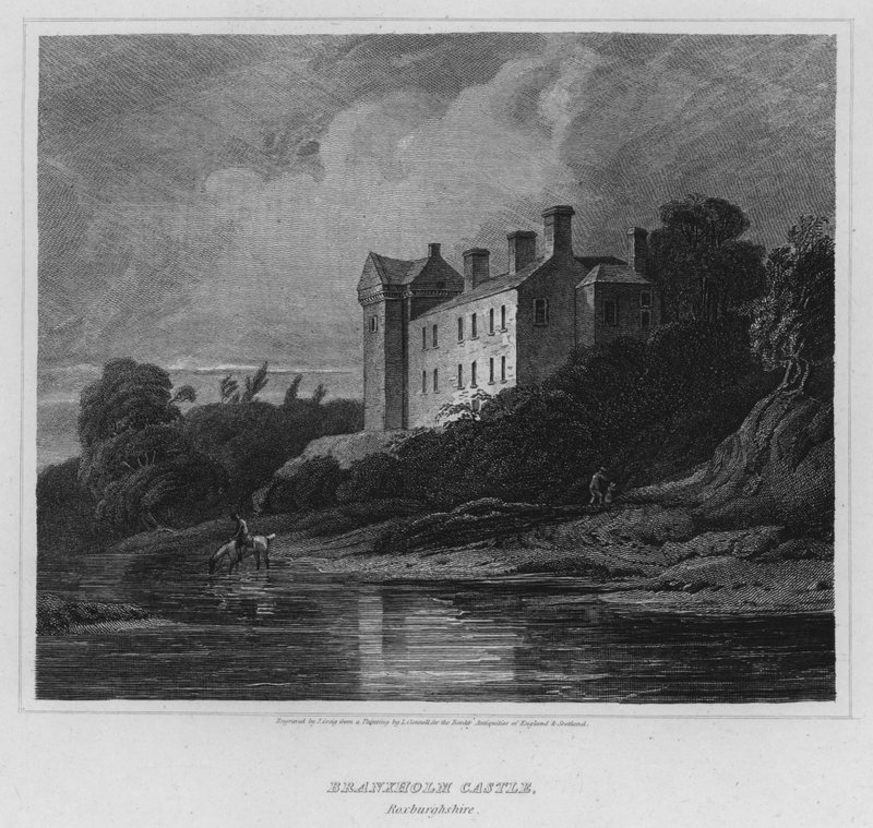 Branxholm Castle, Roxburghshire by Luke (after) Clennell