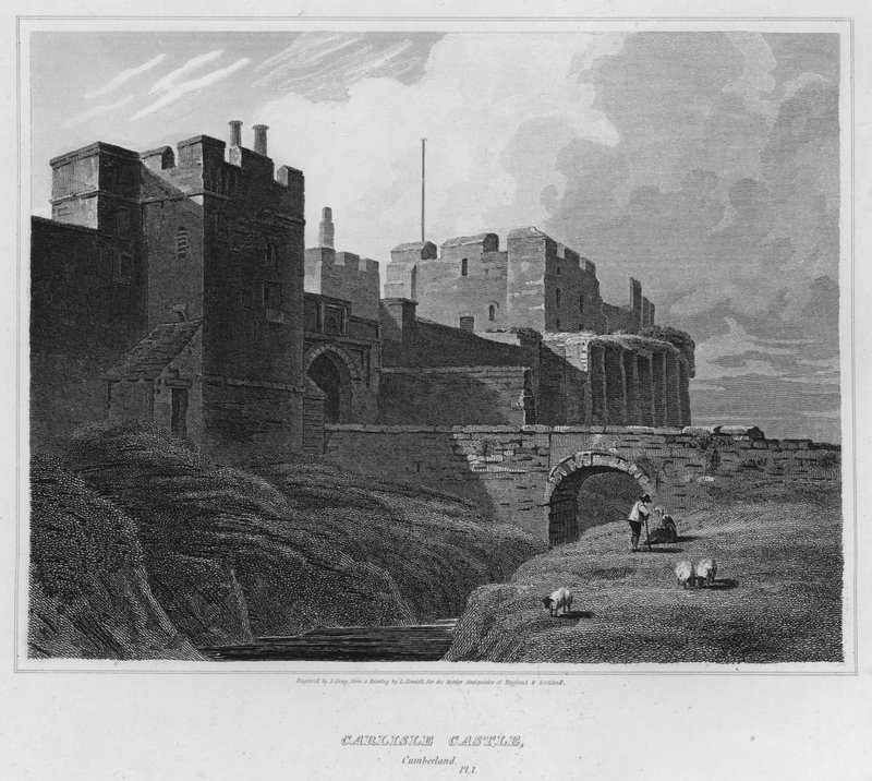 Carlisle Castle, Cumberland by Luke (after) Clennell