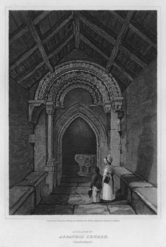 Entrance to Aspatria Church, Cumberland by Luke (after) Clennell