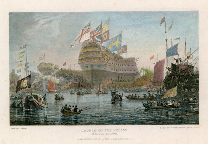 The launch of the Nelson by Luke Clennell