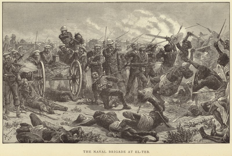 The Naval Brigade at El-Teb by M. Schonberg