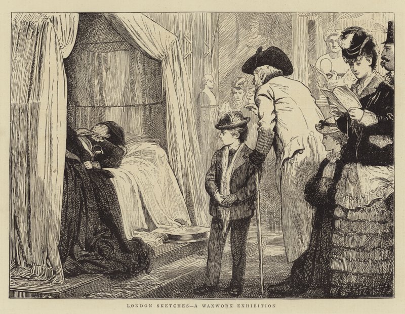 London Sketches, a Waxwork Exhibition by Marcus Stone