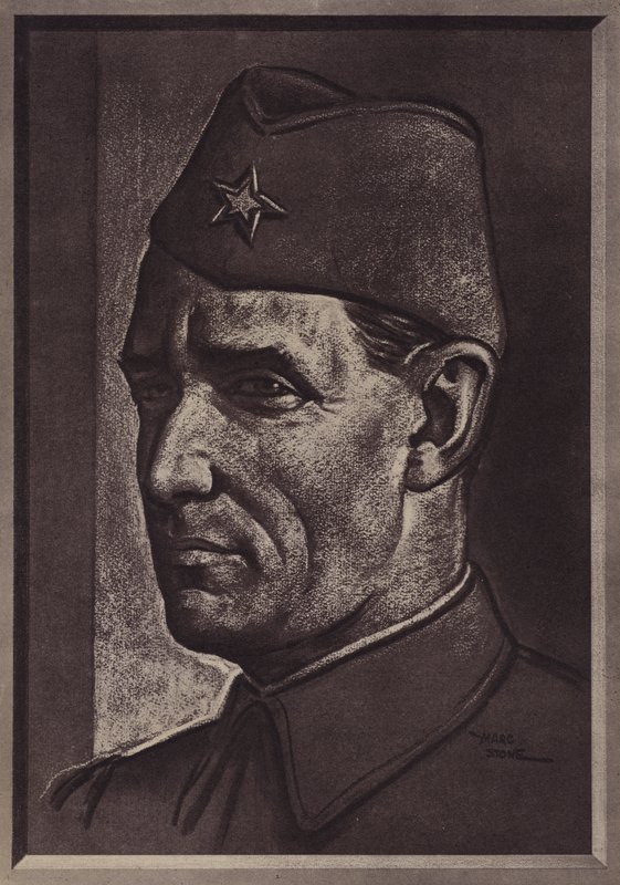 Marshal Tito, commander of the partisan army that liberated Yugoslavia from the Germans by Marcus Stone