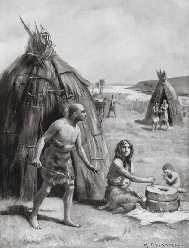A Primitive Sumerian Settlement by Margaret (after) Dovaston